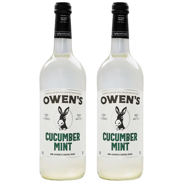 Owen’s Craft Mixers Cucumber Mint Handcrafted in the USA with Premium Ingredients Vegan & Gluten-Free Soda Mocktail and Cocktail Mixer - GoDpsMusic