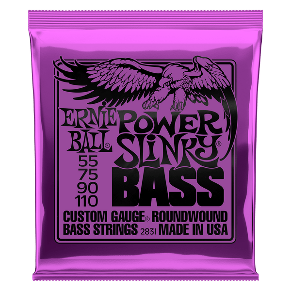 Ernie Ball 2831 Power Slinky Nickel Wound Electric Bass Strings 55-110 Gauge - GoDpsMusic