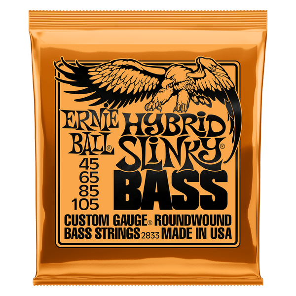 Ernie Ball 2833 Hybrid Slinky Nickel Wound Electric Bass Strings 45-105 Gauge - GoDpsMusic