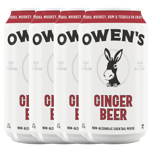 Owen’s Craft Mixers Ginger Beer Handcrafted in the USA with Premium Ingredients Vegan & Gluten-Free Soda Mocktail and Cocktail Mixer