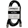 ChromaCast 2 Pack XLR Microphone Cable for Speaker or PA System, All Copper Conductors, 6MM PVC Jacket, 10 Foot, Black - GoDpsMusic