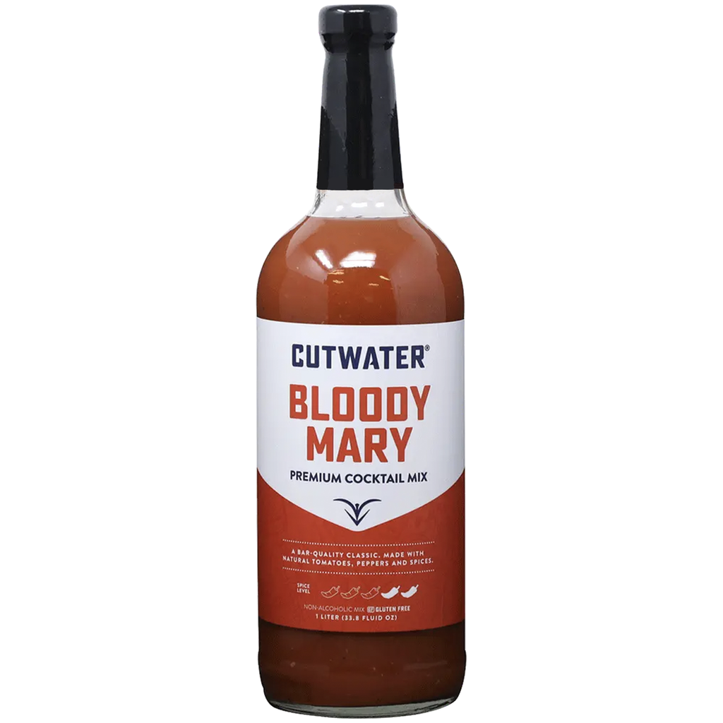 Cutwater Mild Bloody Mary Mix - 1L Bottles- 25 Calories Fat-Free - Full-Bodied Flavorful Mixer - GoDpsMusic