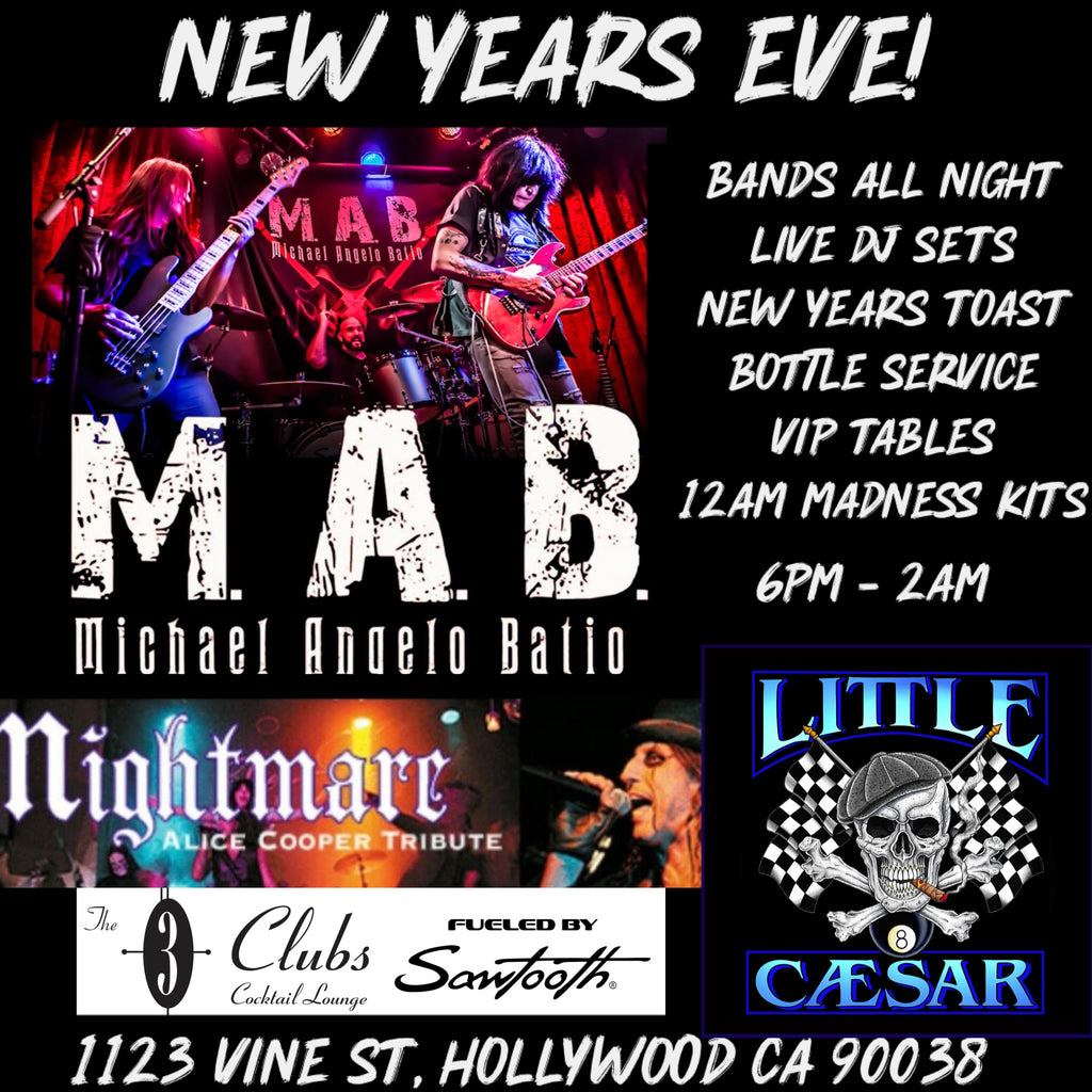 MICHAEL ANGELO BATIO, NIGHTMARE (ALICE COOLER TRIBUTE, LITTLE CEASAR | December 31| The Sawtooth Theater at The Three Clubs, Hollywood