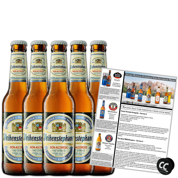 Weihenstephaner Non-Alcoholic Hefeweizen Beer, Made In Germany, 11.2oz/bottle - GoDpsMusic