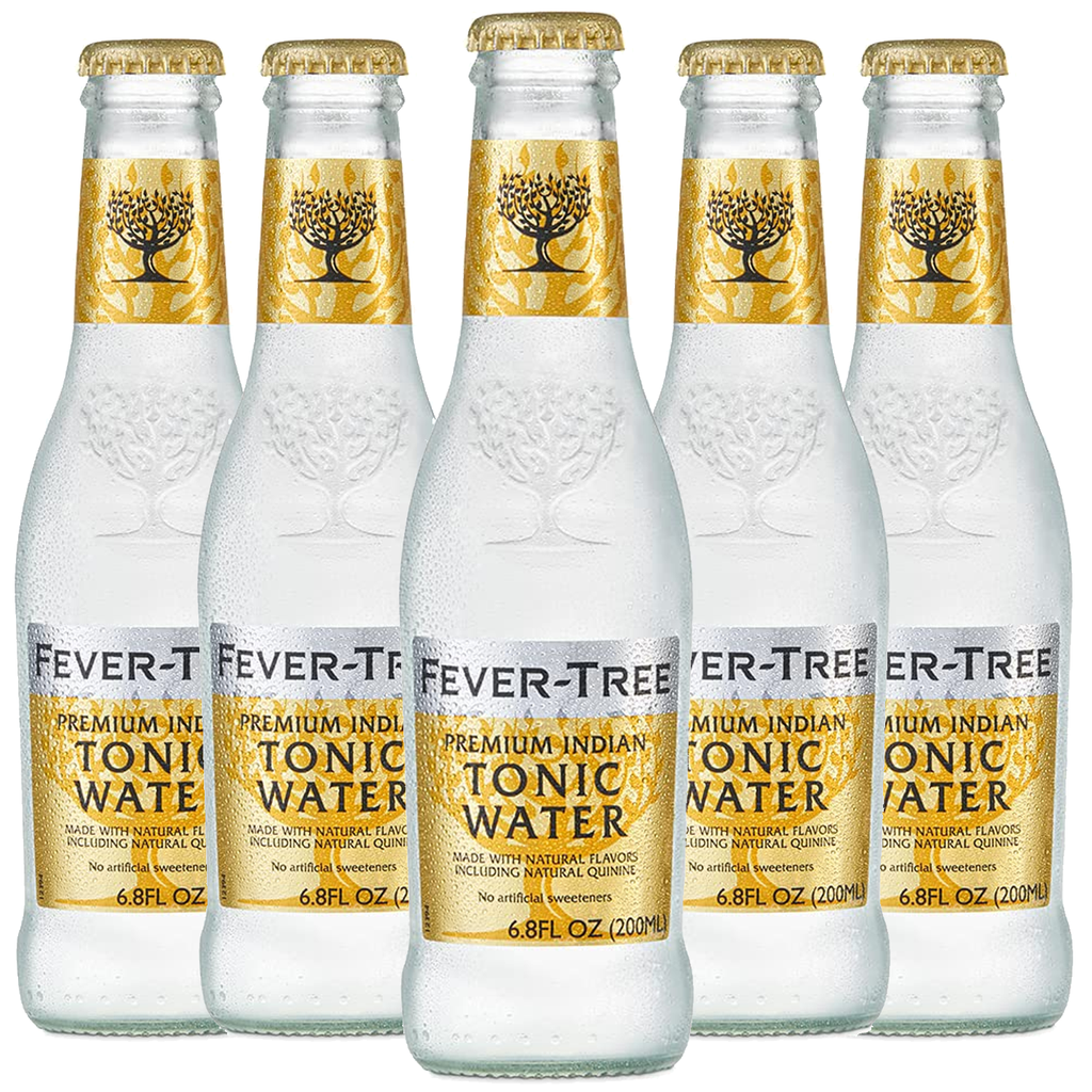 Fever Tree Premium Indian Tonic Water - Premium Quality Mixer and Soda - Refreshing Beverage for Cocktails & Mocktails 200ml Bottle - GoDpsMusic