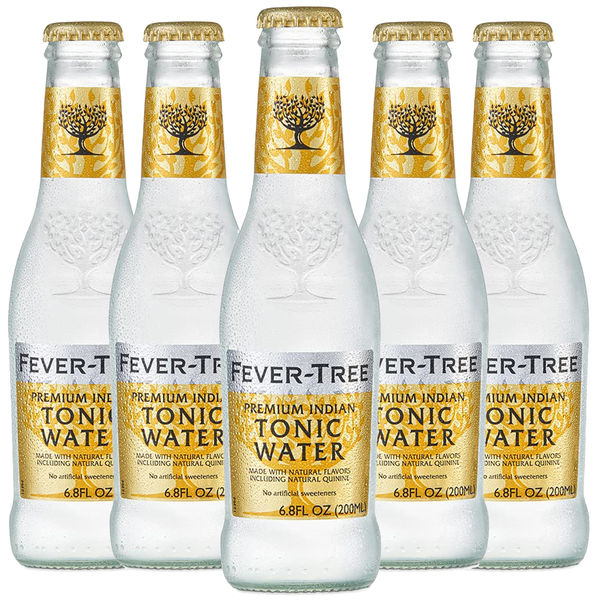 Fever Tree Premium Indian Tonic Water - Premium Quality Mixer and Soda - Refreshing Beverage for Cocktails & Mocktails 200ml Bottle - GoDpsMusic