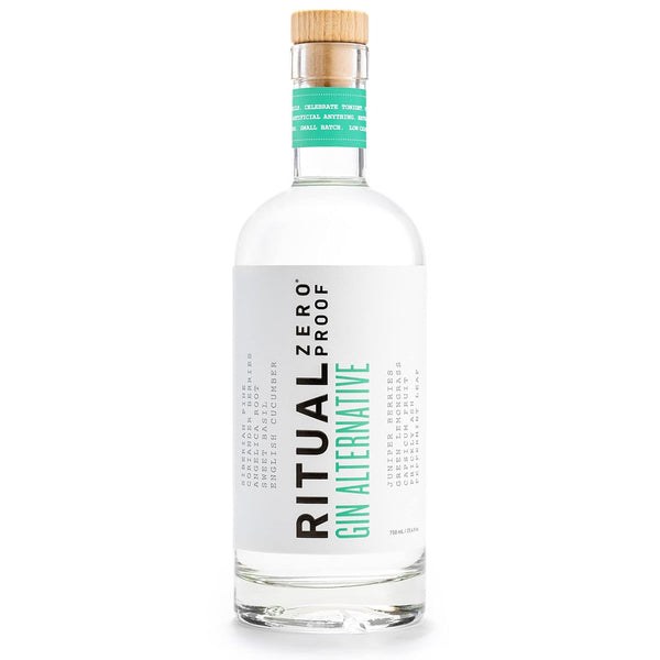 RITUAL ZERO PROOF Gin Alternative | Award-Winning Non-Alcoholic Spirit | 25.4 Fl Oz (750ml) | Zero Calories | Sustainably Made in USA | Make Alcohol Free Cocktails