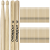 ChromaCast 5B USA Made Hickory Drumsticks Pair - Wood Tipped - Drum Sticks Tour Tested by Pro Drummers - Real American Hickory Wood - GoDpsMusic