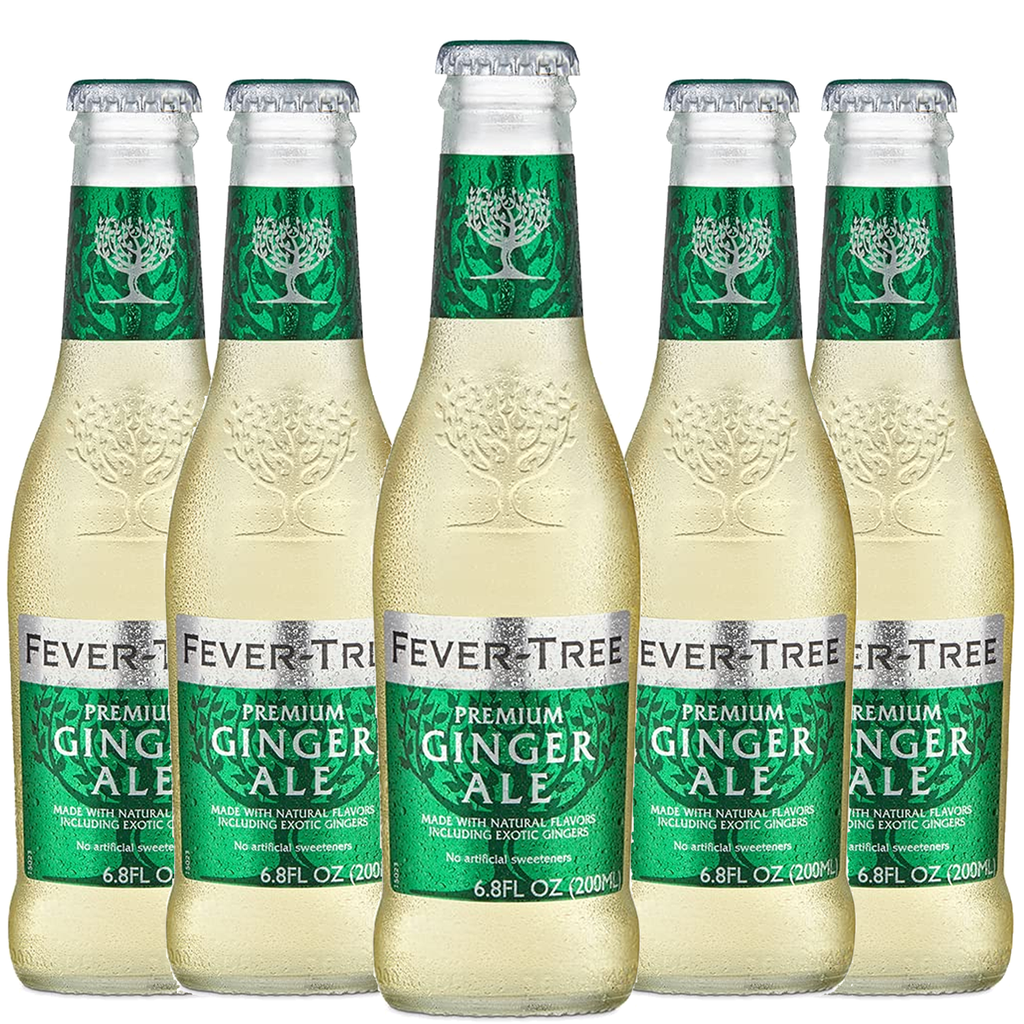 Fever Tree Premium Ginger Ale - Premium Quality Mixer and Soda - Refreshing Beverage for Cocktails & Mocktails 200ml Bottle - GoDpsMusic