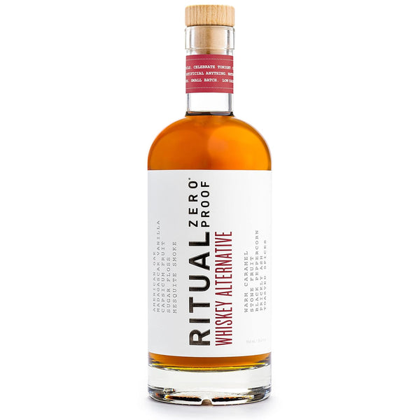 RITUAL ZERO PROOF Whiskey Alternative | Award-Winning Non-Alcoholic Spirit | 25.4 Fl Oz (750ml) | Only 5 Calories | Sustainably Made in USA | Make Alcohol Free Cocktails