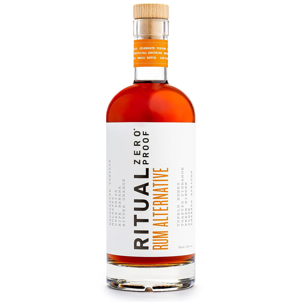RITUAL ZERO PROOF Rum Alternative | Award-Winning Non-Alcoholic Spirit | 25.4 Fl Oz (750ml) | Only 5 Calories | Sustainably Made in USA | Make Alcohol Free Cocktails - GoDpsMusic