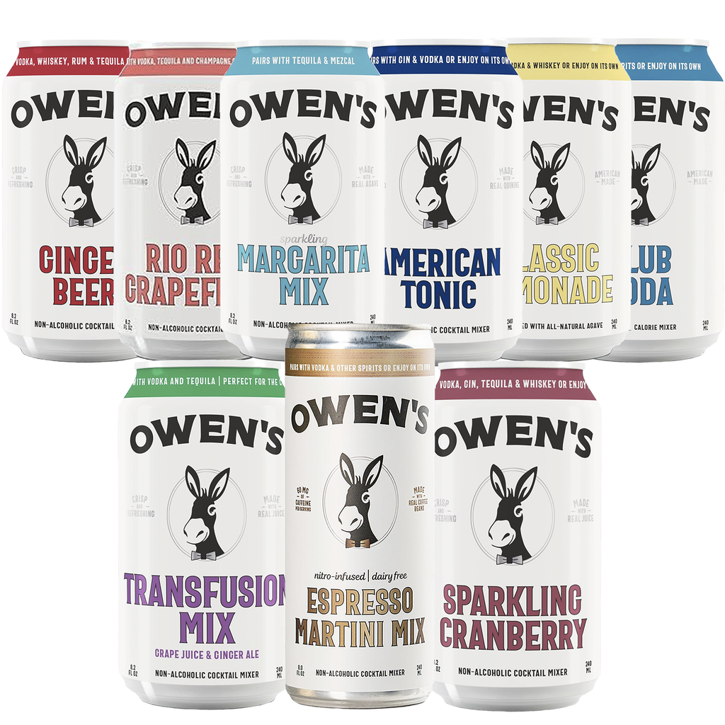 Owen’s Craft Mixers | Mixed Packs Cans |Handcrafted in the USA with Premium Ingredients | Vegan & Gluten-Free Soda Mocktail and Cocktail Mixer - GoDpsMusic