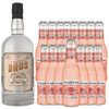 Dhōs Handcrafted Non-Alcoholic Orange Liqueur with Fever Tree Sparkling Pink Grapefruit - Keto-Friendly, Zero Sugar, Zero Calories, Zero Proof - 750 ML - Perfect for Mocktails - Made in USA - GoDpsMusic