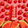 ZOA Strawberry Watermelon Zero Sugar Energy Drink – 12 Fl Oz Cans | Healthy Energy with Electrolytes & Vitamins | Natural Caffeine, No Artificial Flavors, Keto & Vegan Friendly - GoDpsMusic