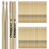 ChromaCast 7A USA Made Hickory Drumsticks Pair - Wood Tipped - Drum Sticks Tour Tested by Pro Drummers - Real American Hickory Wood - GoDpsMusic