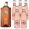 Clean Co Non-Alcoholic Whiskey Alternative 700ml Bottle - | with Premium Quality Fever Tree Sparkling Pink Grapefruit Soda