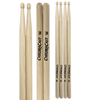 ChromaCast 2B USA Made Hickory Drumsticks Pair - Wood Tipped - Drum Sticks Tour Tested by Pro Drummers - Real American Hickory Wood - GoDpsMusic