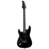 Sawtooth ES Alder Series Left-Handed Electric Guitar, Black with Black Pickguard