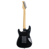 Sawtooth ES Alder Series Electric Guitar, Black with Chrome Pickguard
