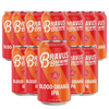 Bravus Blood Orange Non-Alcoholic IPA - Refreshing Craft Brew with Tangy Sweetness and Hoppy Bitterness - Healthier Beverage Option - 12oz Cans - GoDpsMusic
