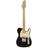 Sawtooth Black ET Series Electric Guitar w/ White Pickguard w Accessories