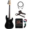 Sawtooth EP Series Satin Black Electric Bass Guitar with Accessories