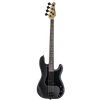 Sawtooth EP Series Alder Electric Bass Guitar, Satin Black w/ Black Pickguard