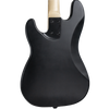 Sawtooth EP Series Alder Electric Bass Guitar, Satin Black w/ Black Pickguard