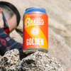 Bravus Golden Light Non-Alcoholic Ale Craft Brew 5 Pack - Crisp, Clean and Approachable-Vegan Friendly-65 Calories - 12oz Cans - GoDpsMusic