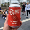 Bravus Raspberry Gose Non-Alcoholic Beer: Award-Winning Brew with Pink Salt, Light & Refreshing Flavor -  Vegan-Friendly - 92 Calories - GoDpsMusic