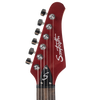 Sawtooth ES Alder Series Electric Guitar, Red Metallic w Mirrored Pickguard