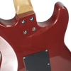 Sawtooth ES Alder Series Left-Handed Electric Guitar, Red Metallic w Mirrored Pickguard