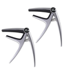 ChromaCast 2 Pack Six String Silver Metal Guitar Capo for Electric and Acoustic Guitars - GoDpsMusic