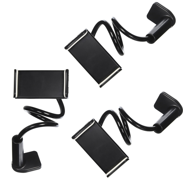 ChromaCast 3 Pack Phone & Tablet Stand Holder, Mount Clip with Grip Flexible Long Arm Gooseneck Compatible with ipad iPhone/Nintendo Switch/Samsung Gal-axy Tabs/Amazon Kindle Fire HD - GoDpsMusic