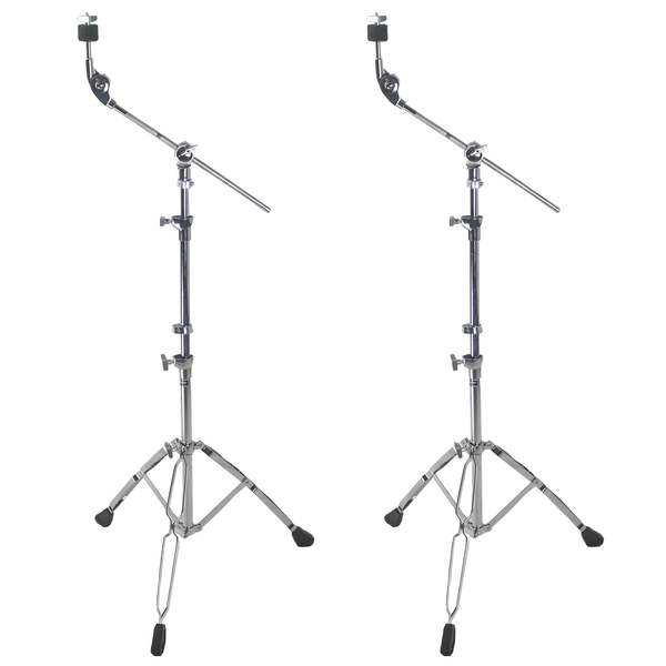 ChromaCast Value Series Drum Hardware Double Braced Boom Cymbal Stand, 2 Pack