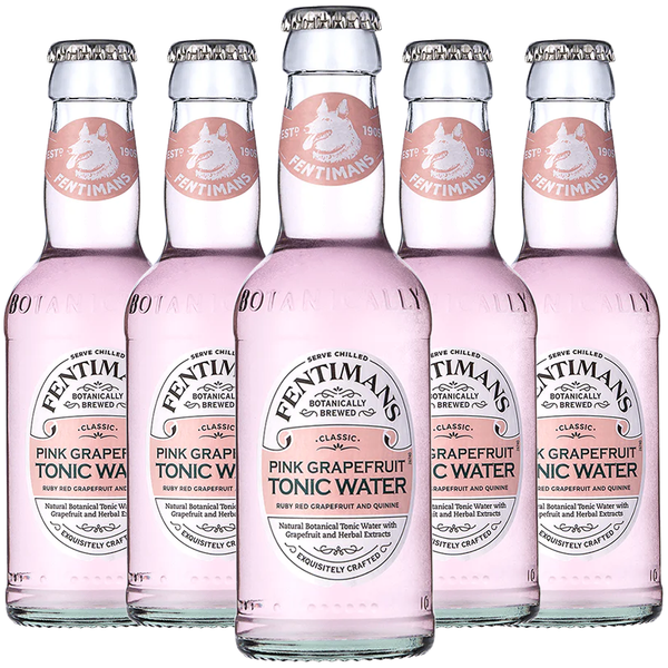 Fentimans Botanically Brewed Natural Pink Grapefruit Tonic, 6.7 fl oz Bottles – Premium Mixer for Cocktails & Refreshing Drinks - GoDpsMusic