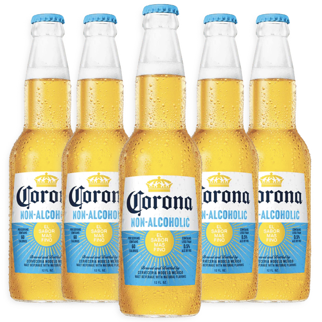 Corona Non-Alcoholic Malt Beverage - 12oz Bottle Mexican Import Brew, Low Carb (17.5g), Low Calorie (60) - Refreshing N/A Beer for Any Occasion - GoDpsMusic