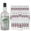 Dhōs Handcrafted Non-Alcoholic Gin w Fever Tree Club Soda- Keto-Friendly, Zero Sugar, Zero Calories, Zero Proof - 750 ML - Perfect for Mocktails - Made in USA - GoDpsMusic