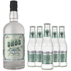 Dhōs Handcrafted Non-Alcoholic Gin w Fever Tree Elderflower Tonic- Keto-Friendly, Zero Sugar, Zero Calories, Zero Proof - 750 ML - Perfect for Mocktails - Made in USA - GoDpsMusic