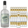 Dhōs Handcrafted Non-Alcoholic Gin w Fever Tree Premium Indian Tonic- Keto-Friendly, Zero Sugar, Zero Calories, Zero Proof - 750 ML - Perfect for Mocktails - Made in USA - GoDpsMusic