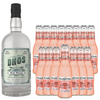 Dhōs Handcrafted Non-Alcoholic Gin w Fever Tree Sparkling Pink Grapefruit - Keto-Friendly, Zero Sugar, Zero Calories, Zero Proof - 750 ML - Perfect for Mocktails - Made in USA - GoDpsMusic