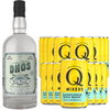 Dhōs Handcrafted Non-Alcoholic Gin w Q Mixers Elderflower Tonic - Keto-Friendly, Zero Sugar, Zero Calories, Zero Proof - 750 ML - Perfect for Mocktails - Made in USA - GoDpsMusic