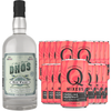 Dhōs Handcrafted Non-Alcoholic Gin w Q Mixers Sparkling Grapefruit - Keto-Friendly, Zero Sugar, Zero Calories, Zero Proof - 750 ML - Perfect for Mocktails - Made in USA - GoDpsMusic