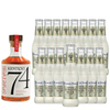 Spiritless Kentucky 74 Distilled Non-Alcoholic Whiskey Bundle with Fever Tree Ginger Beer  - Premium Zero-Proof Liquor Spirits for a Refreshing Experience - GoDpsMusic