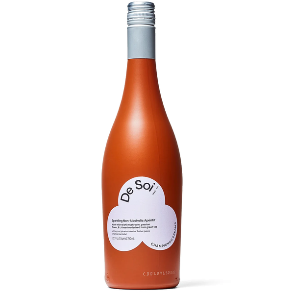 De Soi Champignon Dreams Non-Alcoholic Apertif by Katy Perry - Sparkling Adaptogen Beverage with Reishi Mushroom, Natural Botanics | Vegan & Gluten-Free | 750ml Bottle - GoDpsMusic