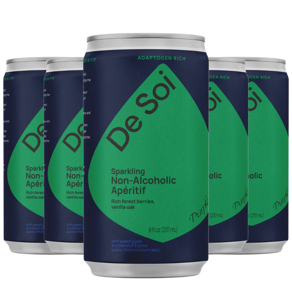 De Soi Purple Lune Cans Non-Alcoholic Aperitif by Katy Perry - Sparkling Adaptogen Beverage with Cherry, Ashwagandha, Green Tea | Non-Alcoholic, Vegan & Gluten-Free | 257ml Cans - GoDpsMusic