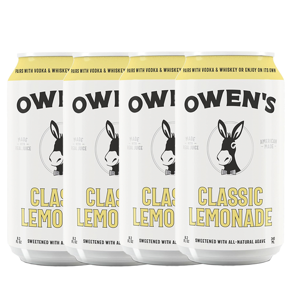 Owen’s Craft Mixers Classic Lemonade Handcrafted in the USA with Premium Ingredients Vegan & Gluten-Free Soda Mocktail and Cocktail Mixer