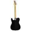 Sawtooth Black ET Series Electric Guitar w/ Aged White Pickguard - Includes: Accessories, Amp & Gig Bag