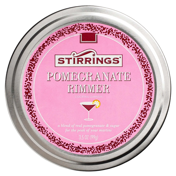 Stirrings Pomegranate Cocktail Rimmer - Easy to Rim a Glass - Specialty Sugar and Salt Drink Rimmers