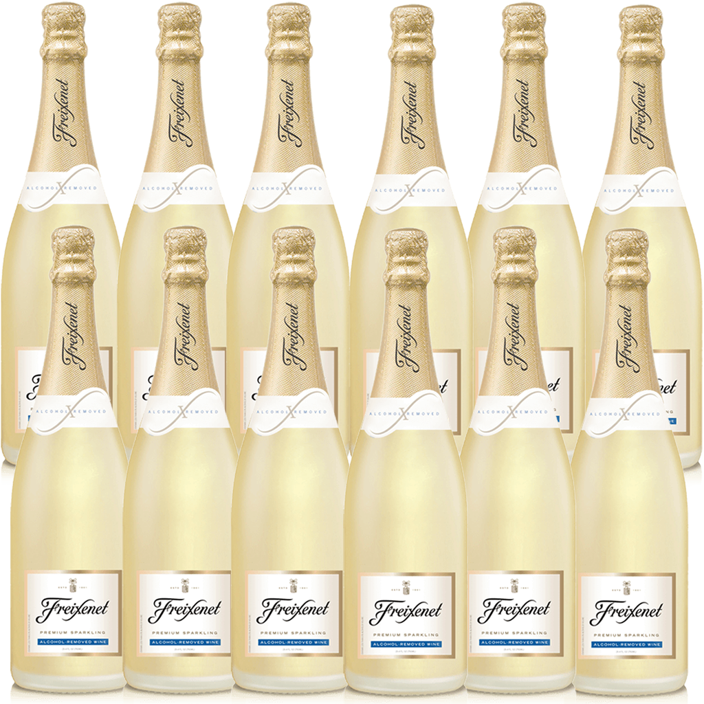 Freixenet Alcohol Removed Non-Alcoholic Sparkling Champagne Wine - Premium Zero Alcohol Elegance for Celebrations | 12 PACK - GoDpsMusic